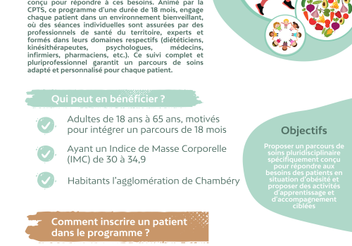 Formation initiale Parcours Obésité CPTS Chambéry Agglo&rsquo;